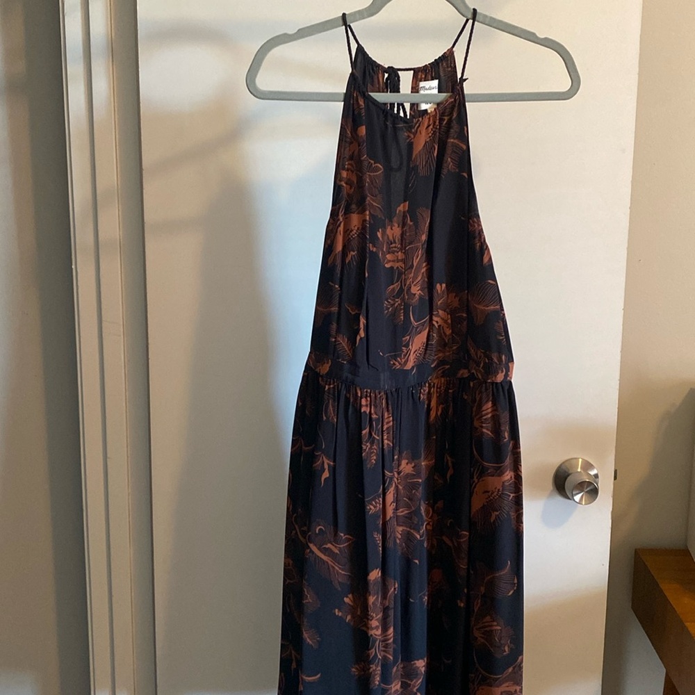Madewell x No. 6 silk halter dress size 6